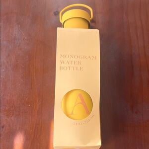 Yellow Monogram Water Bottle